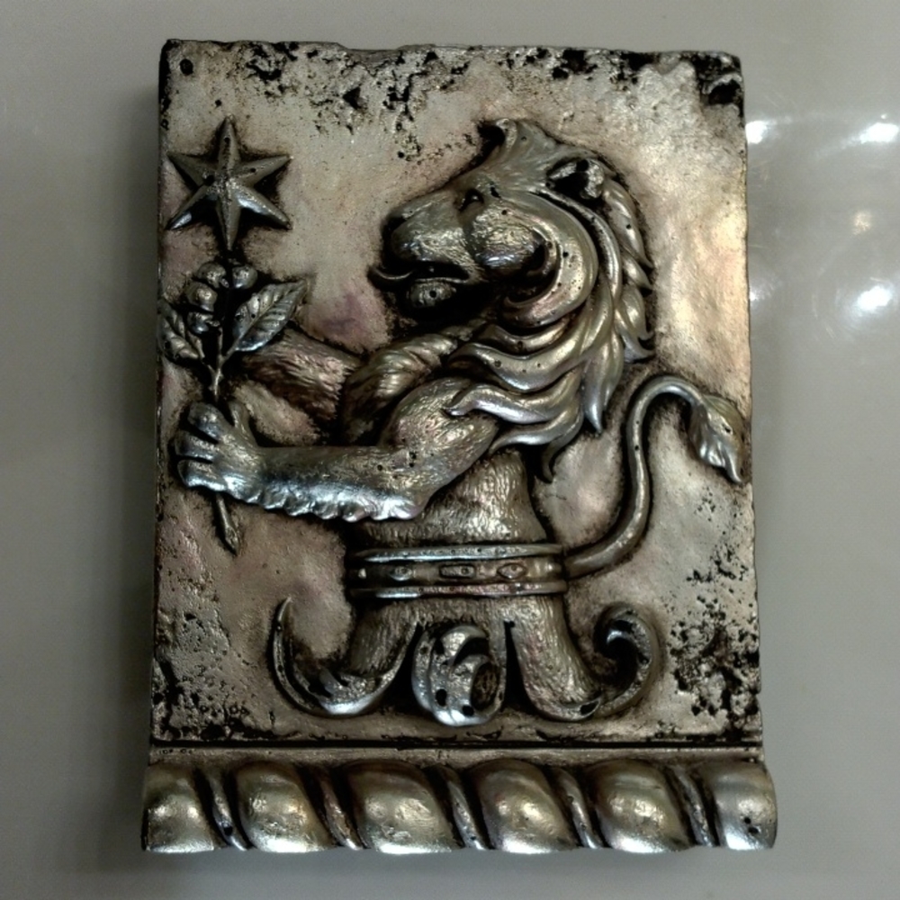 Sid Dickens, SZ-08 "Leo" silver Memory-Block wall tile *Rare & Retired*